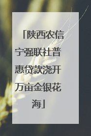 陕西农信宁强联社普惠贷款浇开万亩金银花海