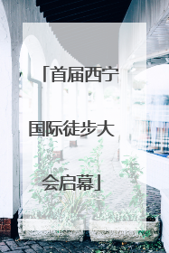 首届西宁国际徒步大会启幕