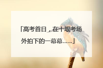 高考首日，在十堰考场外拍下的一幕幕……