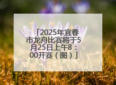 2025年宜春市龙舟比赛将于5月25日上午8：00开赛（图）