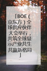 BOE（京东方）全球供应伙伴大会举行，共筑全球显示产业共生共赢新格局